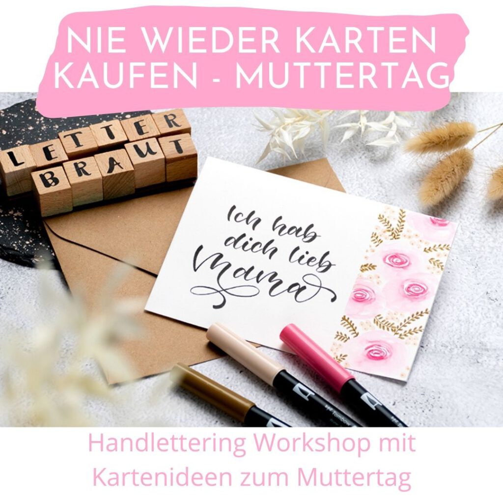 Online-Workshops Letterbraut Handlettering Und Aquarell - Letterbraut