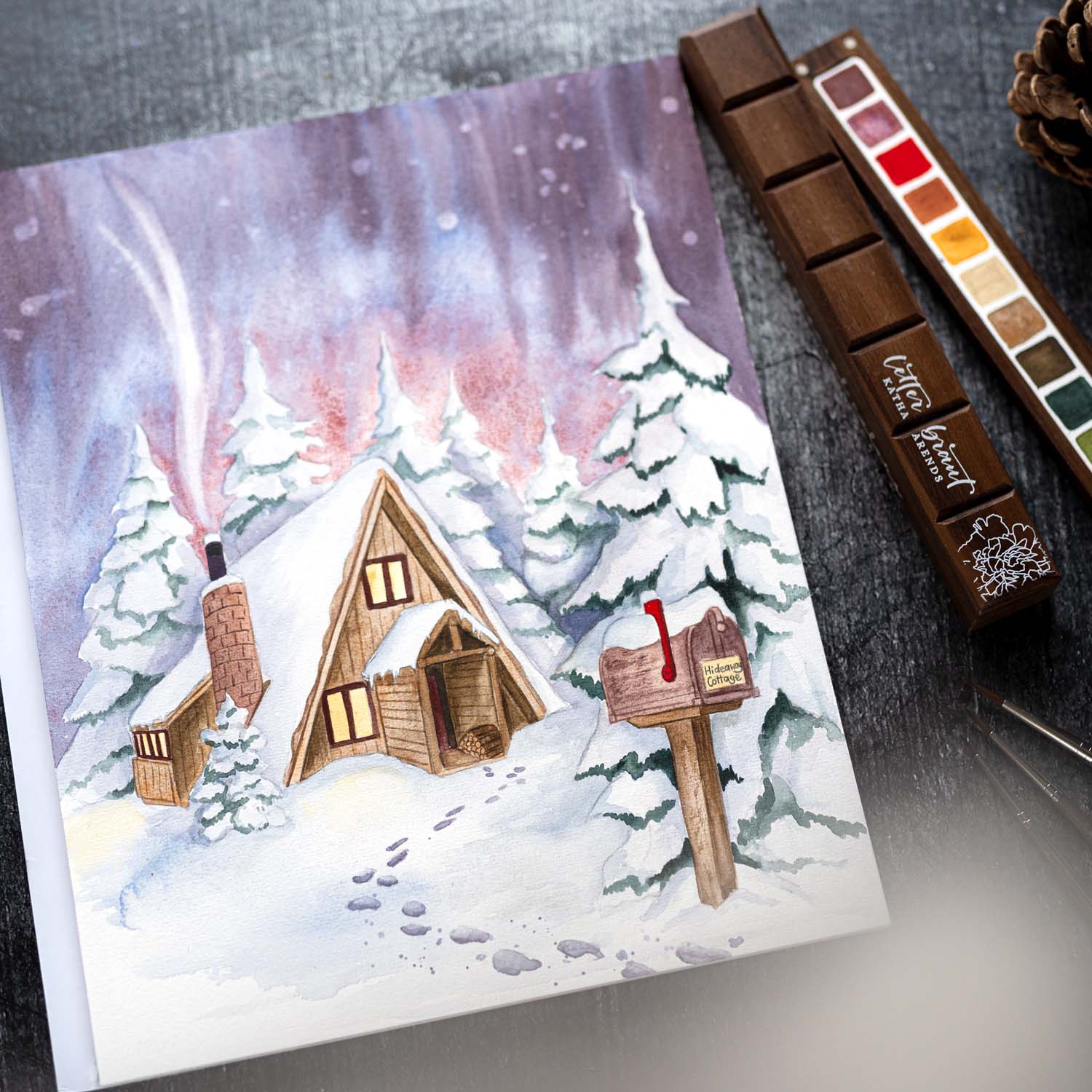 Aquarell_Workshop_Winterhuette